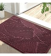 Yimobra Front Door Mat Outside Entrance 29.5x17, Absorbent Doormat, Stain and Fade Resistant, Hea...