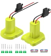 Kzreect 2 Pack for Power Wheel Battery Adapter Compatible with Ryobi 18V ONE+ Batteries, with 12A...