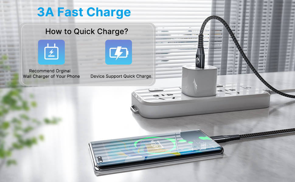 3A fast charging
