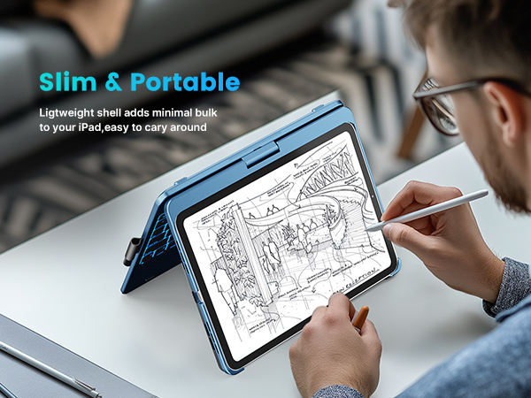 for ipad air 5th generation 10.9 inch keyboard