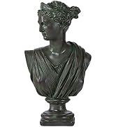 Midremer 12.5 Inch Greek Statue of Diana, Classic Roman Greek Mythology Head Bust Statue Resin Sc...