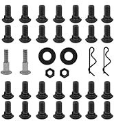 YAOAWE Replacement for Pit Boss 820D3-10514 Screw Hardware Kit, with Screw Sets, Nuts, Wheel Axle...