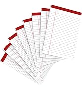 Legal Pads 5x8 Lined Writing Note Pads for Office Supplies 8 Pack Legal Pad Writing Pads 5"x 8" C...