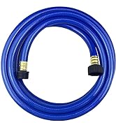 Darnassus Garden Hose 10FT Blue, ½" Diameter Water Hose, PVC Material, with Plastic Fittings, fo...