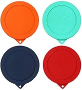 Sophico 4 Cup Round Silicone Storage Cover Lids Replacement for Anchor Hocking and Pyrex 7201-PC ...