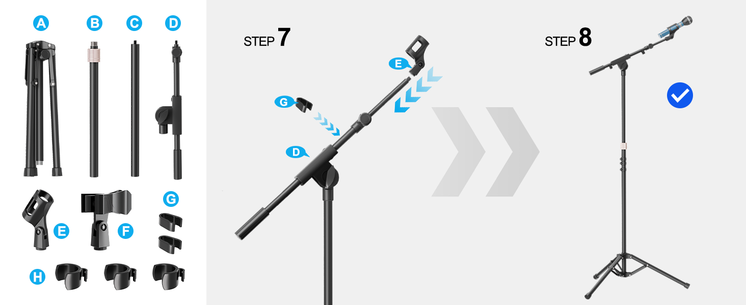 Microphone Stand Installation Steps