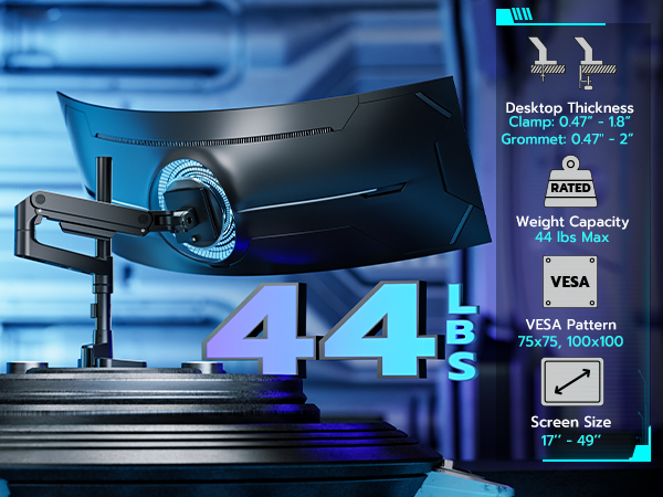 heavy-duty monitor arm