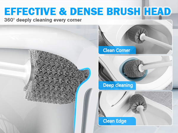 Toilet plunger and brush set
