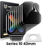 UniqueMe 8 Pack Privacy Screen Protector Compatible for Apple Watch Series 10 42mm - [Upgrade Fle...