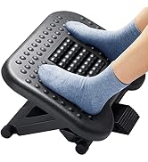 HUANUO Foot Rest for Under Desk at Work, Adjustable Footrest with Massage Texture and Roller, Erg...
