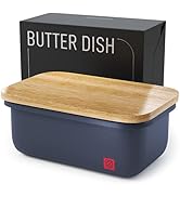 Butter Dish with Lid - Covered Butter Keeper for Countertop & Fridge, Butter Container, Butter Ho...