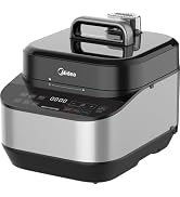 Midea Electric Pressure Cooker, 14° Inclined Panel, 8-in-1 Olla de Presion, Multi-Functional Prog...