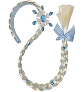 Tatibana Ice Princess Dress Up Wig, Long Haired Princess Long Braided Wig Headband Girl Role Play...