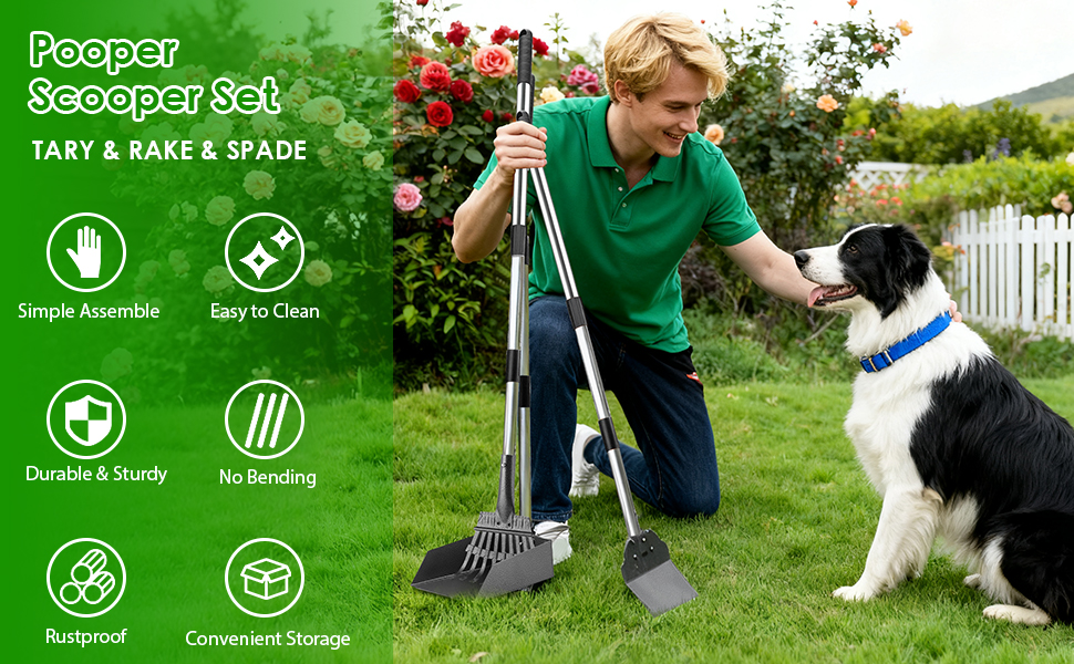 dog pooper scooper for large small dogs poop scooper for yard sand grass poop picker up for dogs