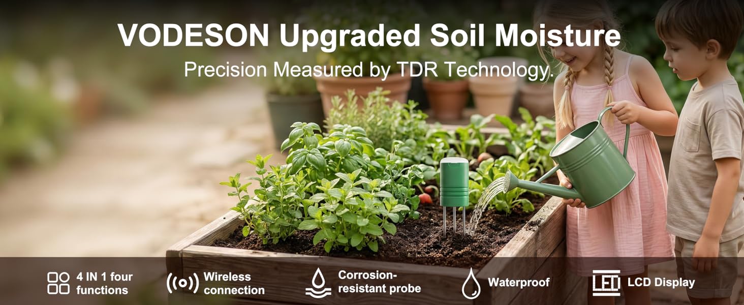 VODESON Upgraded Soil Moisture Meter