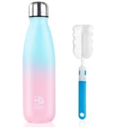 BOGI Insulated Water Bottle, 17oz Stainless Steel Water Bottles, Leak Proof Sports Metal Water Bo...