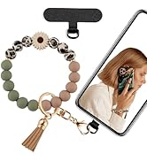 Silicone Beaded Phone Wrist Strap