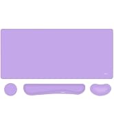 MOSISO Keyboard Mouse Pad Set, Large Gaming Mousepad&Keyboard Wrist Rest&Wrist Rest for Mouse&Coa...