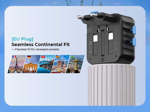 SKRSAN Aura International Travel Adapter