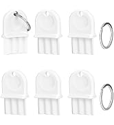6 Pcs Paper Towel Dispenser Key Hard Plastic Universal Waffle Toilet Paper Dispenser Key for Toil...