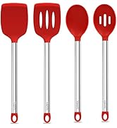 Vayvnt 4 PCS Silicone Kitchen Utensils, Large Cooking Utensils Set for Nonstick Cookware, Silicon...