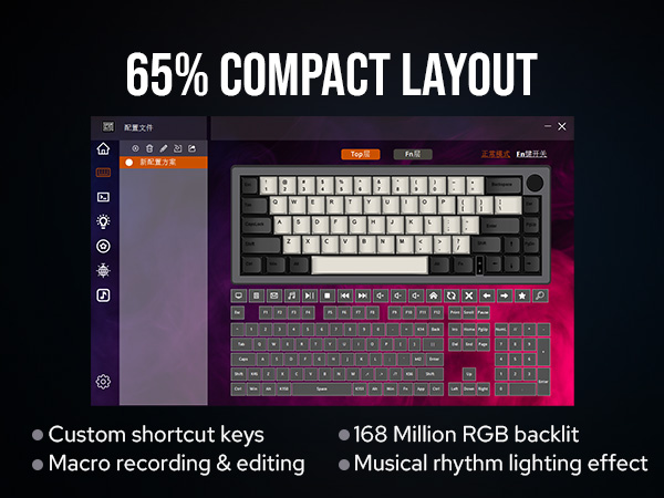 EK68 wireless gaming keyboard