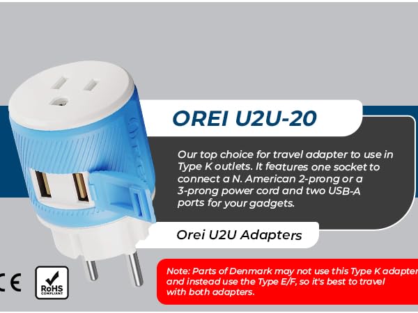 usa to denmark adapter