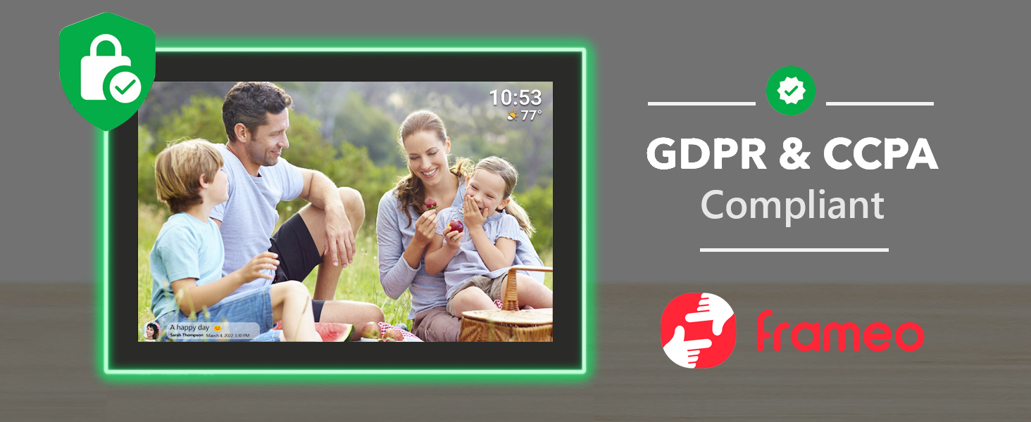 FRAMEO 10.1 Inch Smart WiFi Digital Photo Frame Digital Picture Frame