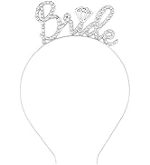 BAHABY Bride Headband Bachelorette Party Decorations Bride to Be Tiara Bridal Headband for Bridal...