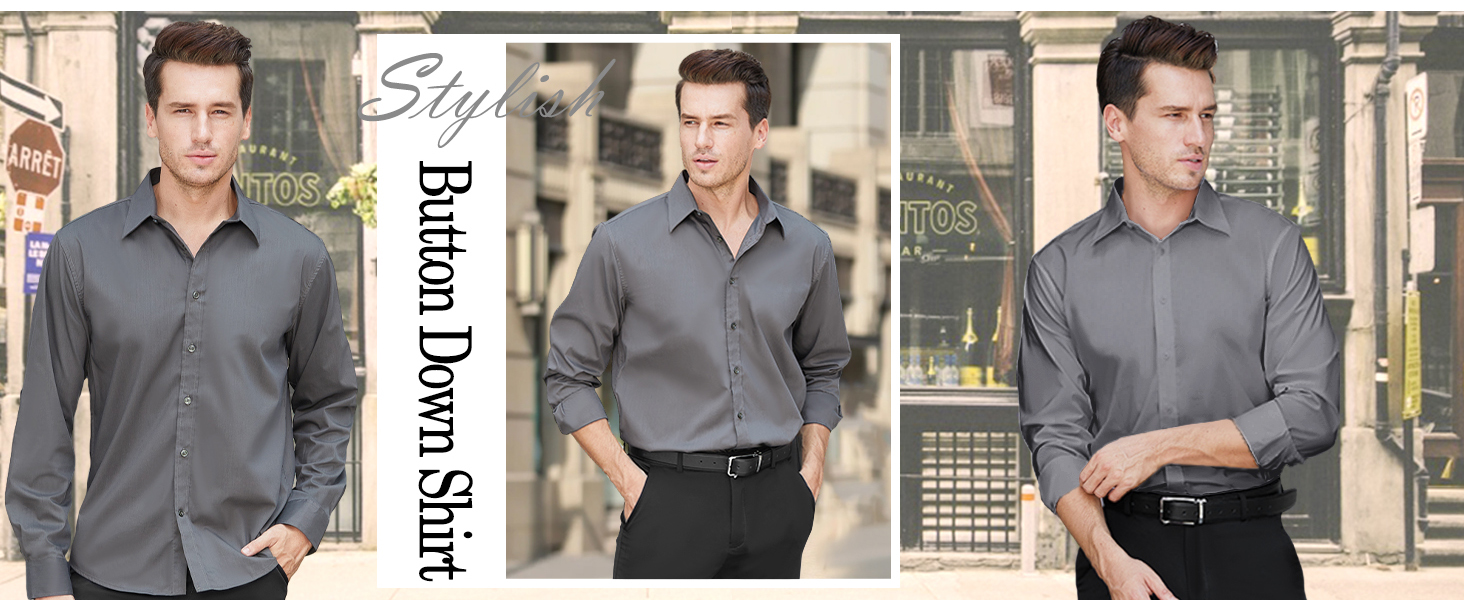 grey long sleeve shirt