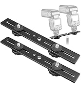 Dual Flash Bracket,Chromlives Dual Tripod Mount Bracket,1/4