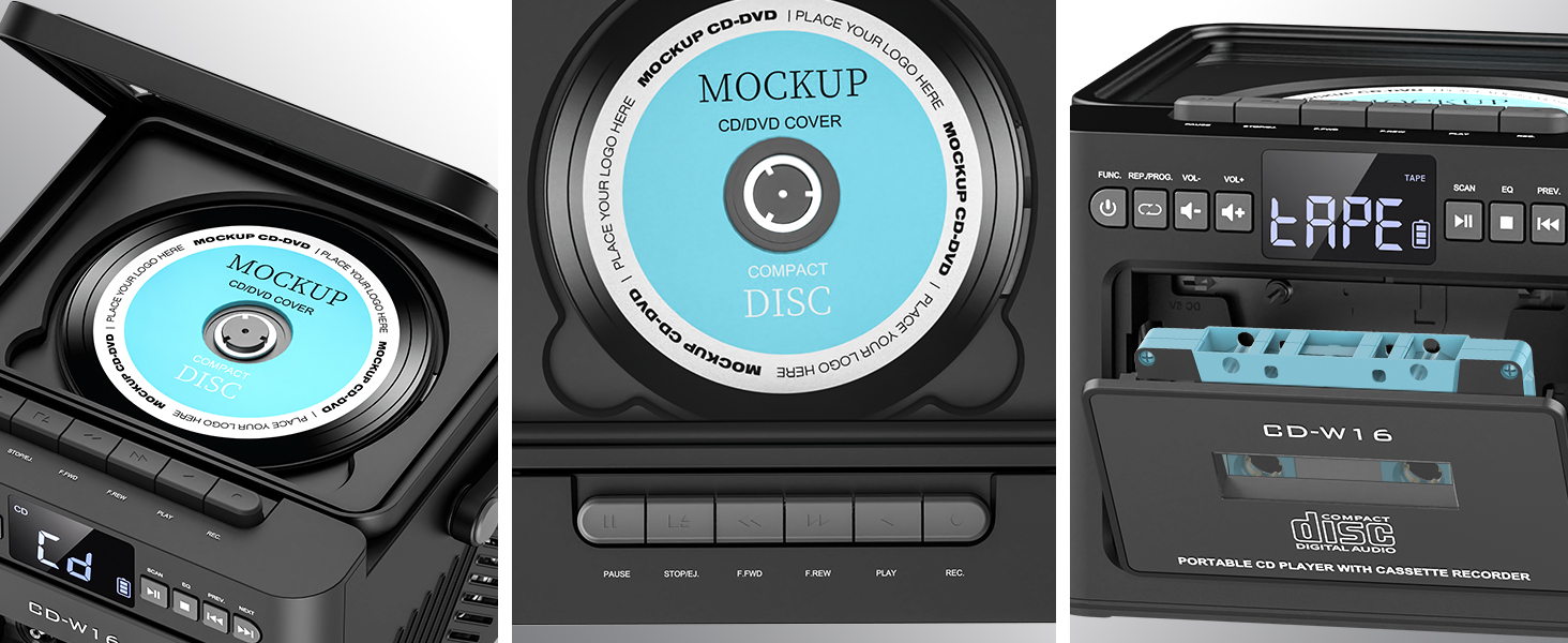 boombox with cd and cassette player