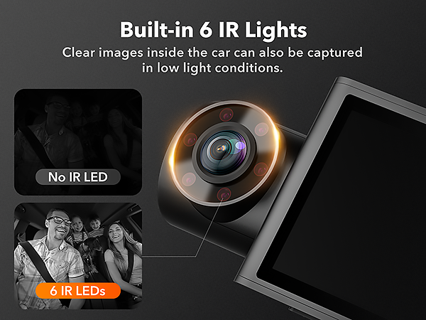 dash cam fornt cabin rear