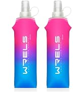 WRELS Collapsible TPU Soft Flask,Reusable Handheld Soft Water Bottle for Hydration Pack,BPA Free ...
