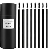 MyLifeUNIT Vine Charcoal Sticks, Willow Sketch Charcoal Pencils for Drawing, Pack of 25 (7-9 MM Dia)