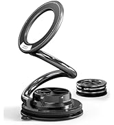 miley Magnetic Car Phone Mount, Ultra Slim Foldable Car Phone Holder with N55 Strong Magnet & Vac...