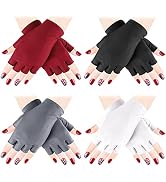 4 Pairs Anti UV Gloves for Nail Lamp Light Manicure Gloves UV Light for Gel Nails, Hand UV Protec...