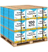 Enday Back to School Supplies High School Kit -87 Piece School Supplies Box (100 Kits)