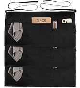 Xeoxarel Aprons with 4 Pockets (Available in 3 Pack / 7 Pack) 23.5'' X 11.5''