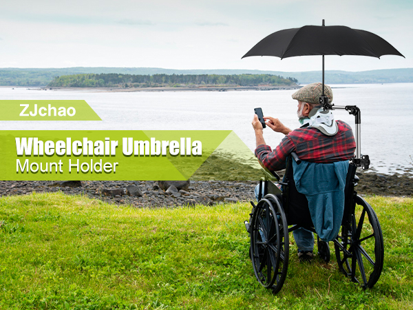 Wheelchair Umbrella Mount Holder