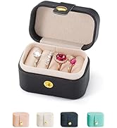 VOMNA Travel Jewelry Ring Case,Small Jewelry Ring Box,Ring Holder,Mini Jewelry Case Portable Stor...