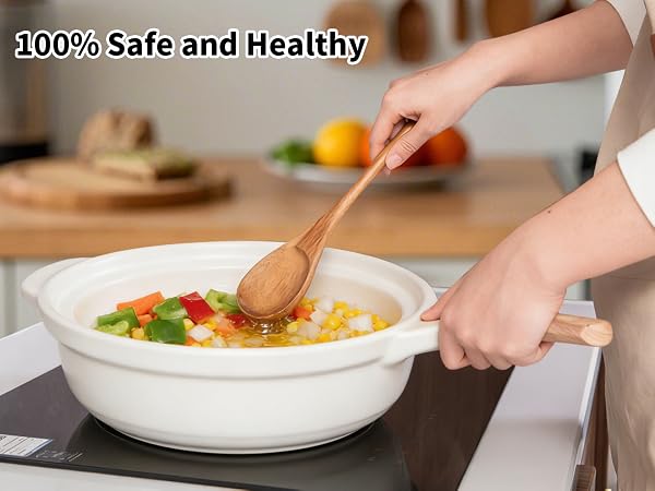 long wooden spoon