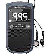 AM FM Walkman Radio:900mAh Rechargeable Portable Transistor Pocket Radio with Best Reception Digi...
