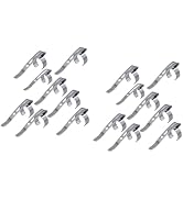 20 Pieces Silvery Metal Pen Clips Snap in Pen Clip for Shirt Pocket, Slide On Pencil Holder Clip ...