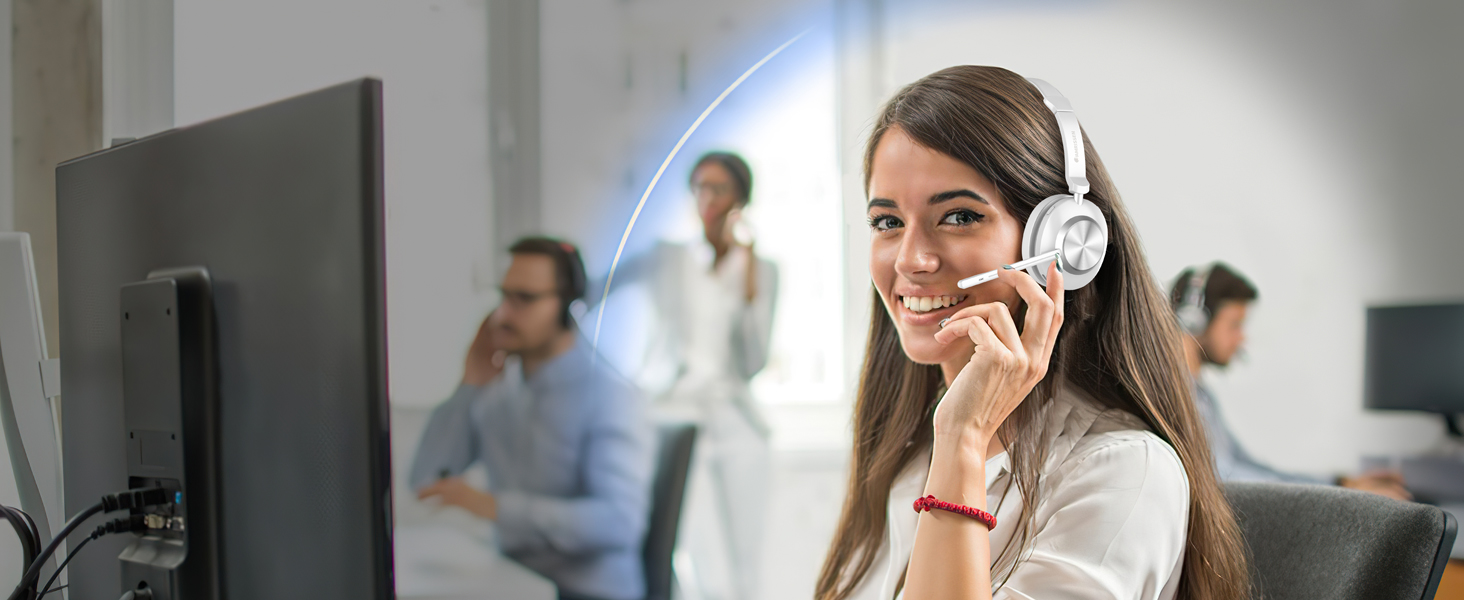 wireless headphones with mic