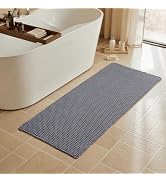 Triohero Waffle Runner Bath Mat - Long Bathroom Rugs Non Slip Washable, Ultra Soft Super Absorben...