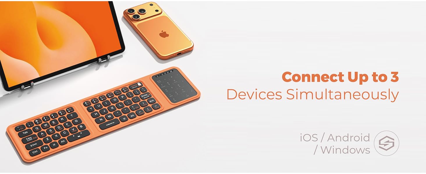 MIPOW MIFFY Triple-Fold Wireless Bluetooth Keybaord