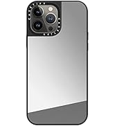 Casetify Mirror Case Magsafe Compatible for iPhone 13 Pro Max - Silver on Black