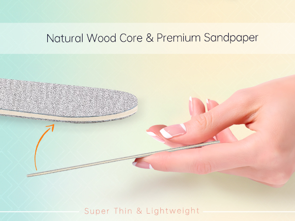 Wood Core Emery Boards