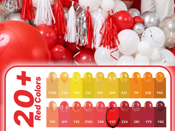 PartyWoo Red Balloons